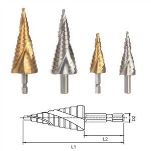 Brocas escalonadas para flauta espiral